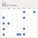 10月の診療について