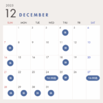 12月の診療について
